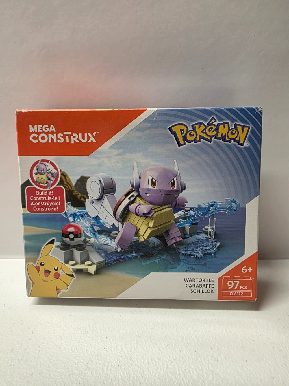 MEGA Construx Pokemon Wartortle DYF12 97 Pcs Building Set NEW Box Damage